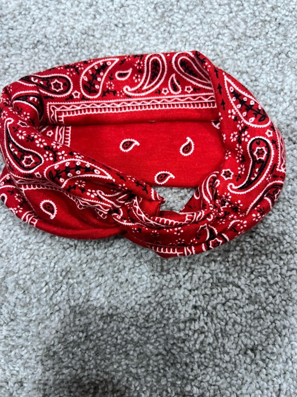 Red Paisley Twisted Headband - Brand